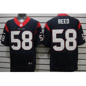 Nike Houston Texans #58 Brooks Reed Blue Elite Jersey