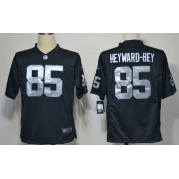 Nike Oakland Raiders #85 Darrius Heyward-Bey Black Game Jersey