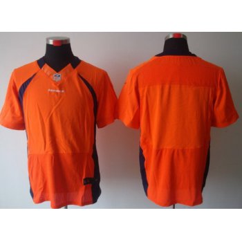 Nike Denver Broncos Blank Orange Elite Jersey