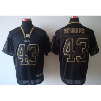 Nike New Orleans Saints #43 Darren Sproles Lights Out Black Elite Jersey