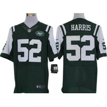 Nike New York Jets #52 David Harris Green Elite Jersey