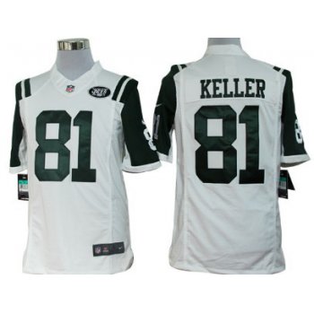 Nike New York Jets #81 Dustin Keller White Limited Jersey
