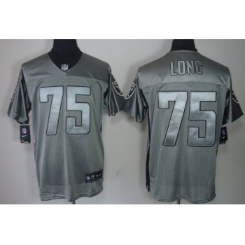 Nike Oakland Raiders #75 Howie Long Gray Shadow Elite Jersey