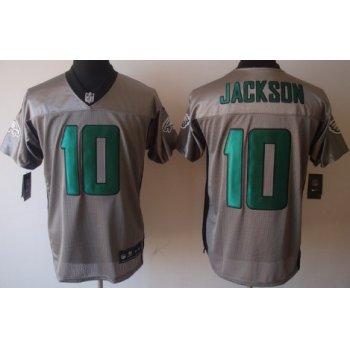 Nike Philadelphia Eagles #10 DeSean Jackson Gray Shadow Elite Jersey