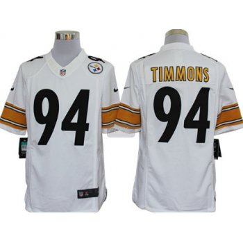 Nike Pittsburgh Steelers #94 Lawrence Timmons White Limited Jersey