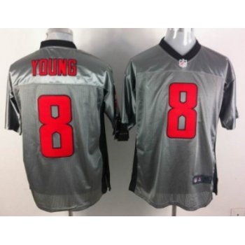 Nike San Francisco 49ers #8 Steve Young Gray Shadow Elite Jersey