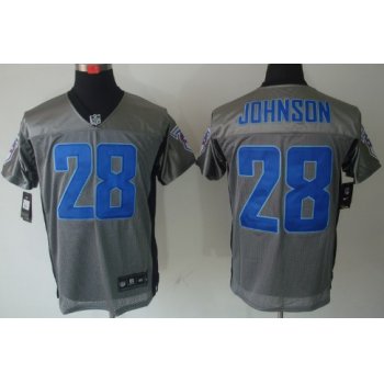 Nike Tennessee Titans #28 Chris Johnson Gray Shadow Elite Jersey