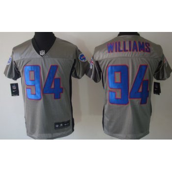 Nike Buffalo Bills #94 Mario Williams Gray Shadow Elite Jersey