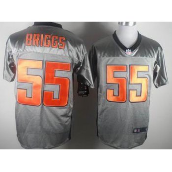 Nike Chicago Bears #55 Lance Briggs Gray Shadow Elite Jersey