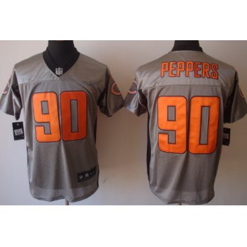 Nike Chicago Bears #90 Julius Peppers Gray Shadow Elite Jersey