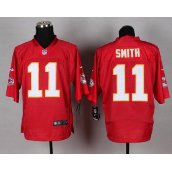 Nike Kansas City Chiefs #11 Alex Smith 2014 QB Red Elite Jersey