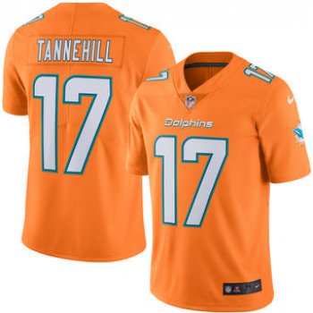 Men's Miami Dolphins #17 Ryan Tannehill Nike Orange Color Rush Limited Jersey