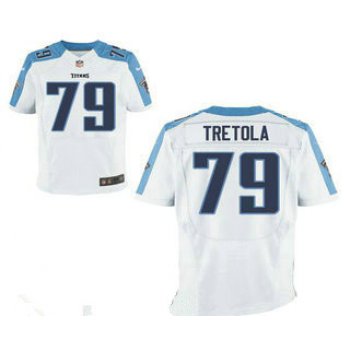 Men's Tennessee Titans #79 Sebastian Tretola White Road Stitched NFL Nike Elite Jersey