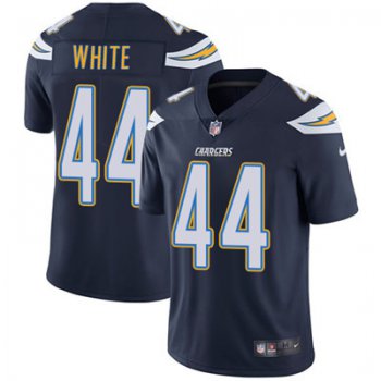 Nike Los Angeles Chargers #44 Kyzir White Navy Blue Team Color Men's Stitched NFL Vapor Untouchable Limited Jersey