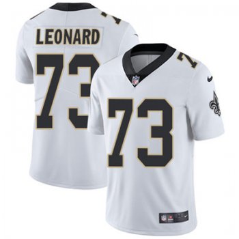 Nike New Orleans Saints #73 Rick Leonard White Men's Stitched NFL Vapor Untouchable Limited Jersey