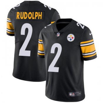 Nike Pittsburgh Steelers #2 Mason Rudolph Black Team Color Men's Stitched NFL Vapor Untouchable Limited Jersey