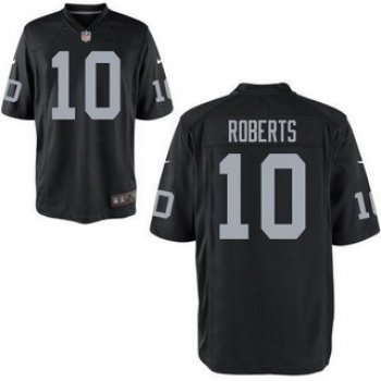 Men's Oakland Raiders #10 Seth Roberts Black Team Color NFL Nike Elite Jersey