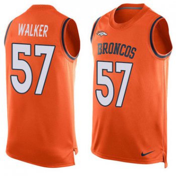 Nike Denver Broncos #57 Demarcus Walker Orange Team Color Men's Stitched NFL Limited Tank Top Jersey