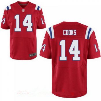 Men's New England Patriots #14 Brandin Cooks Red Alternate Stitched NFL Nike Elite Jersey