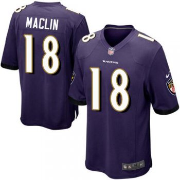 Nike Baltimore Ravens #18 Jeremy Maclin Purple Men's Stitched NFL Limited Jersey