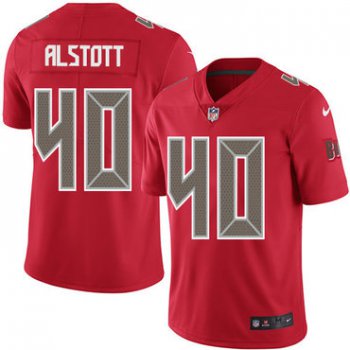 Nike Tampa Bay Buccaneers #40 Mike Alstott Red Men's Stitched NFL Limited Rush Jersey