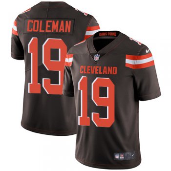 Nike Cleveland Browns #19 Corey Coleman Brown Team Color Men's Stitched NFL Vapor Untouchable Limited Jersey