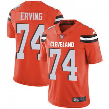 Nike Cleveland Browns #74 Cameron Erving Orange Alternate Men's Stitched NFL Vapor Untouchable Limited Jersey