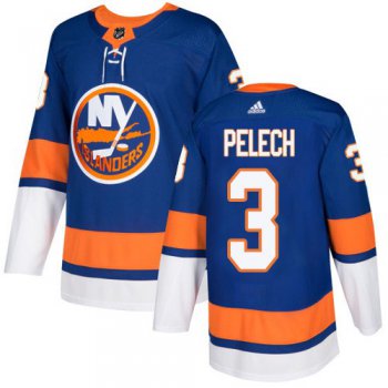 Adidas New York Islanders #3 Adam Pelech Royal Blue Home Authentic Stitched NHL Jersey