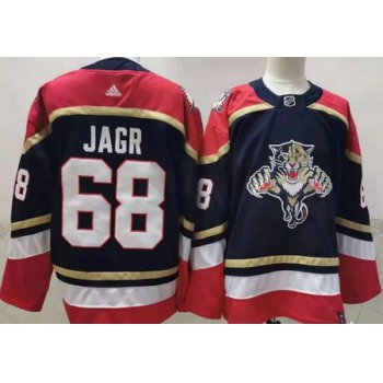 Men's Florida Panthers #68 Jaromir Jagr Black 2021 Reverse Retro Stitched NHL Jersey