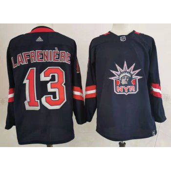 Men's New York Rangers #13 Alexis Lafreniere Navy Blue Adidas 2020-21 Stitched NHL JerseyL Jersey
