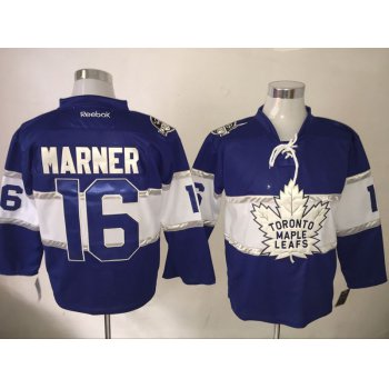 Maple Leafs 16 Mitchell Marner Blue 2017 Centennial Classic Reebok Jersey