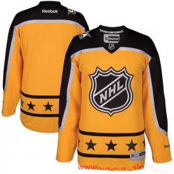 Men's Atlantic Division Reebok Yellow 2017 NHL All-Star Blank Stitched Hockey Jersey