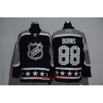Men's Pacific Division San Jose Sharks #88 Brent Burns Reebok Black 2017 NHL All-Star Stitched Ice Hockey Jersey