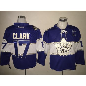 Maple Leafs 17 Wendel Clark Blue 2017 Centennial Classic Reebok Jersey