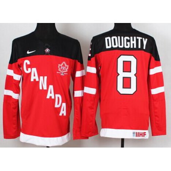 2014/15 Team Canada #8 Drew Doughty Red 100TH Jersey
