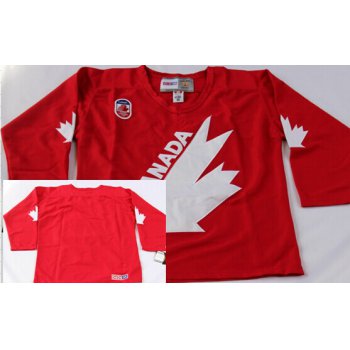 Team Canada Blank 1991 Olympic Red Throwback CCM Jersey