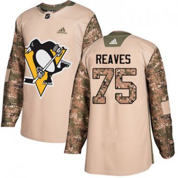 Adidas Penguins #75 Ryan Reaves Camo Authentic 2017 Veterans Day Stitched NHL Jersey