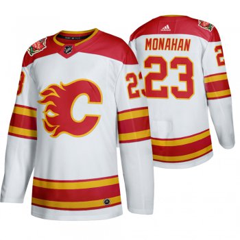 Men's Calgary Flames #23 Sean Monahan 2019 Heritage Classic Authentic White Jersey
