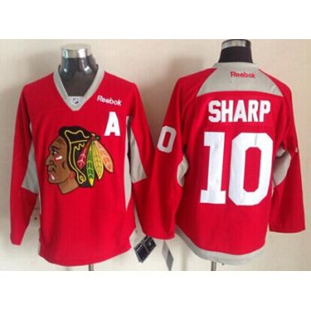 Chicago Blackhawks #10 Patrick Sharp 2014 Training Red Jersey