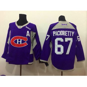 Montreal Canadiens #67 Max Pacioretty 2014 Training Purple Jersey