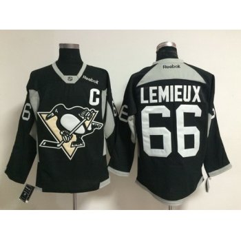 Pittsburgh Penguins #66 Mario Lemieux 2014 Training Black Jersey