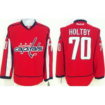Washington Capitals #70 Braden Holtby Red Jersey