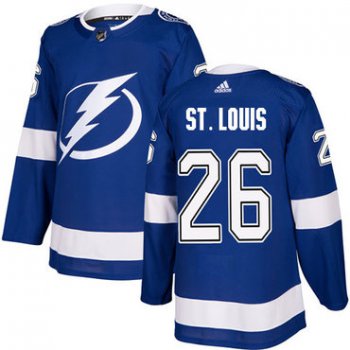Adidas Lightning #26 Martin St. Louis Blue Home Authentic Stitched NHL Jersey