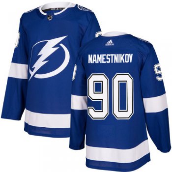 Adidas Lightning #90 Vladislav Namestnikov Blue Home Authentic Stitched NHL Jersey