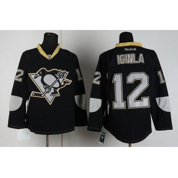 Pittsburgh Penguins #12 Jarome Iginla Black Ice Jersey