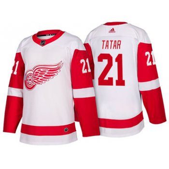 Men's Detroit Red Wings #21 Tomas Tatar White 2017-2018 adidas Hockey Stitched NHL Jersey