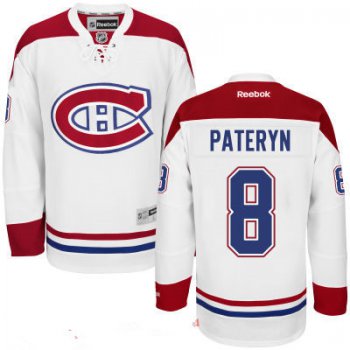 Men's Montreal Canadiens #8 Greg Pateryn Reebok white Premier Home Custom Jersey