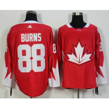 Men's Team Canada #88 Brent Burns Red 2016 World Cup of Hockey Game Jersey