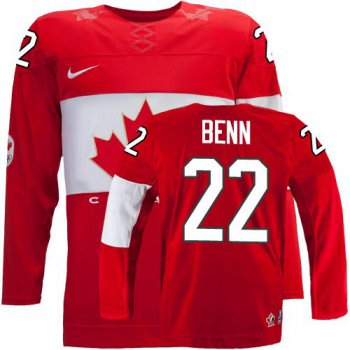2014 Olympics Canada #22 Jamie Benn Red Jersey