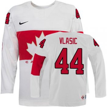 2014 Olympics Canada #44 Marc-Edouard Vlasic White Jersey